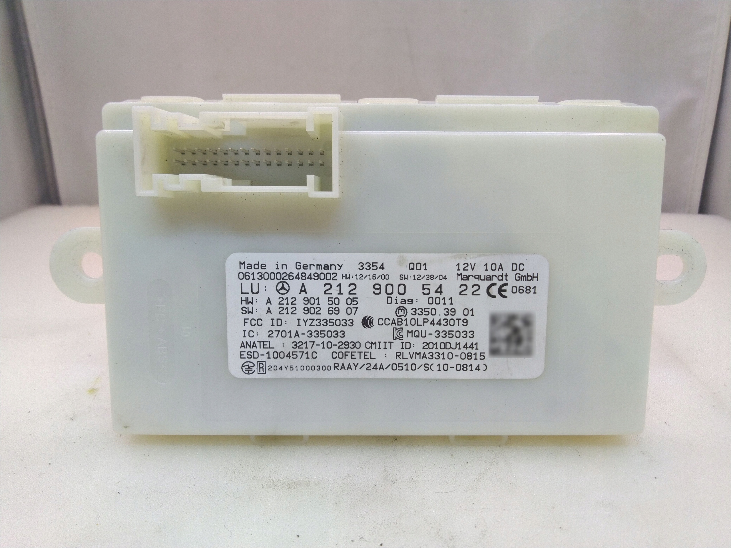 OEM A2129005422  MERCEDES E Class W212 KEYLES GO  ANAHTARSIZ GO KONTROL NTES BEYNI
