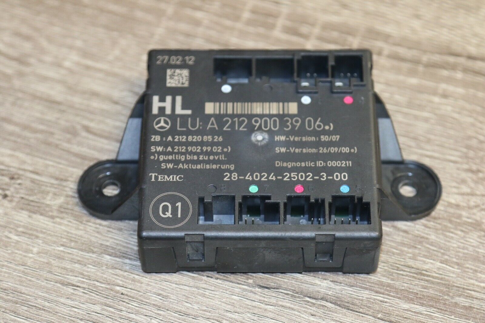 A2129003906 MERCEDES E CLASS W212 ARKA SOL KAPI KONTROL MODULU BEYNI